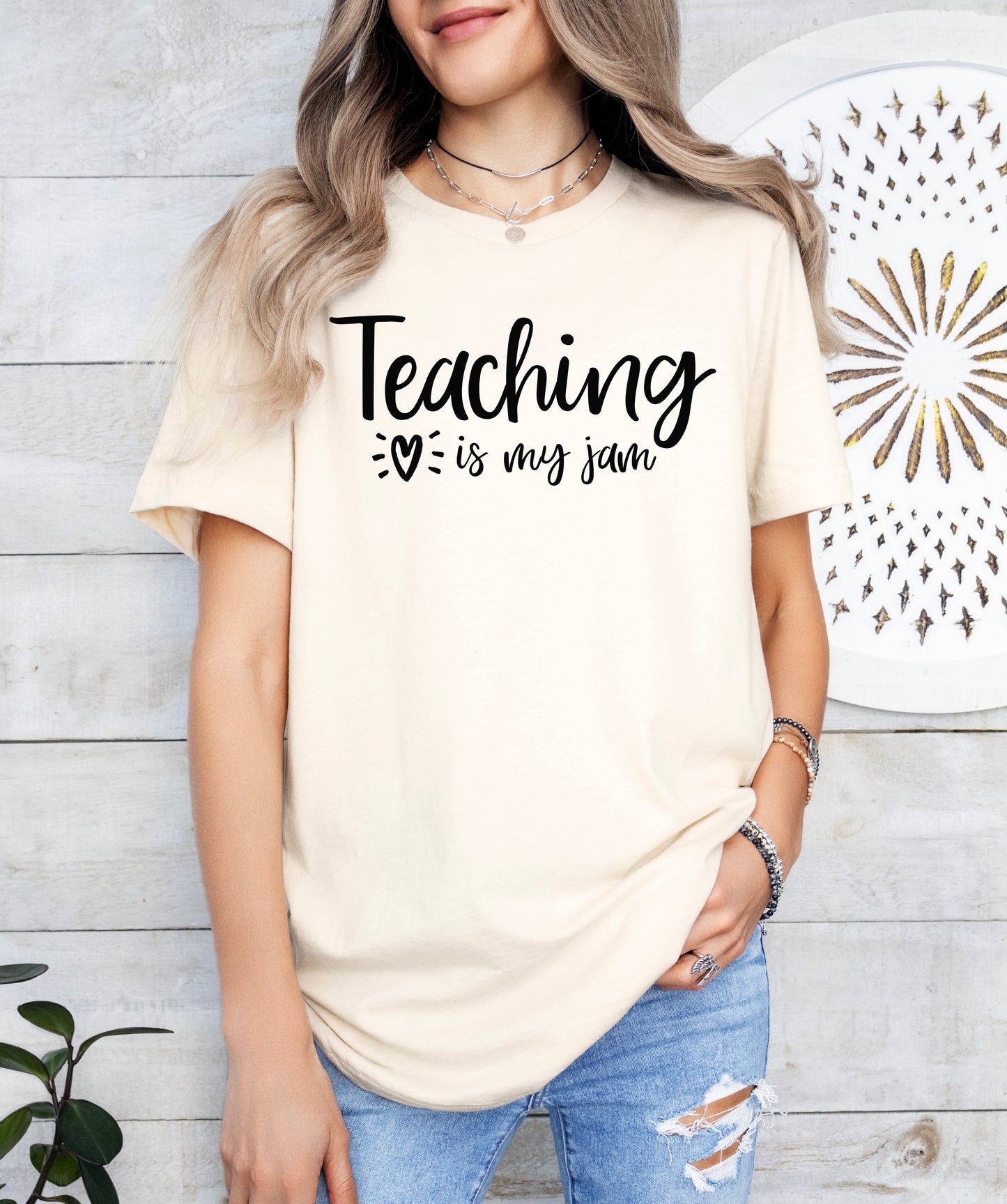 Teaching Is My Jam Shirt | Teacher Shirt | Light Garment