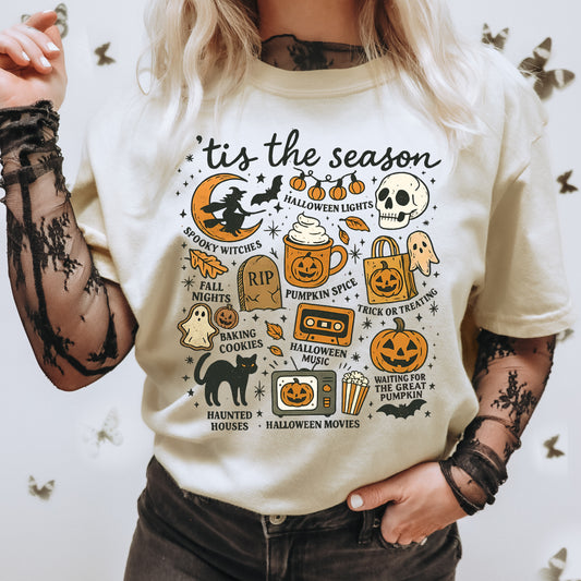 Tis the Season Vintage Style Halloween Shirt