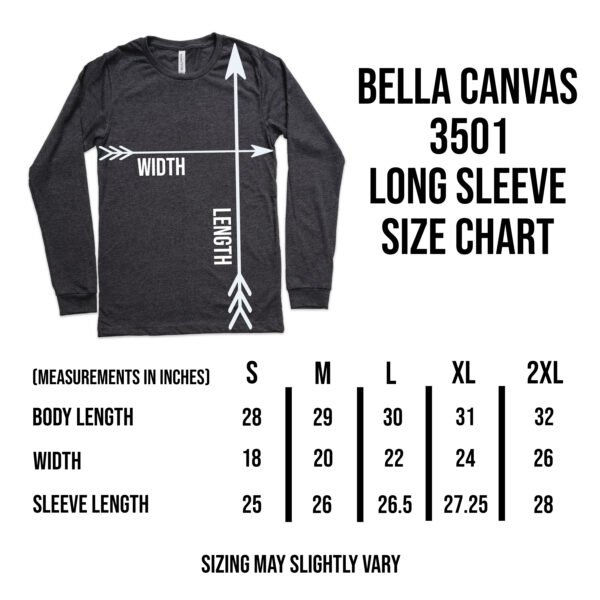 Bella Canvas 3501 Long Sleeve Tee