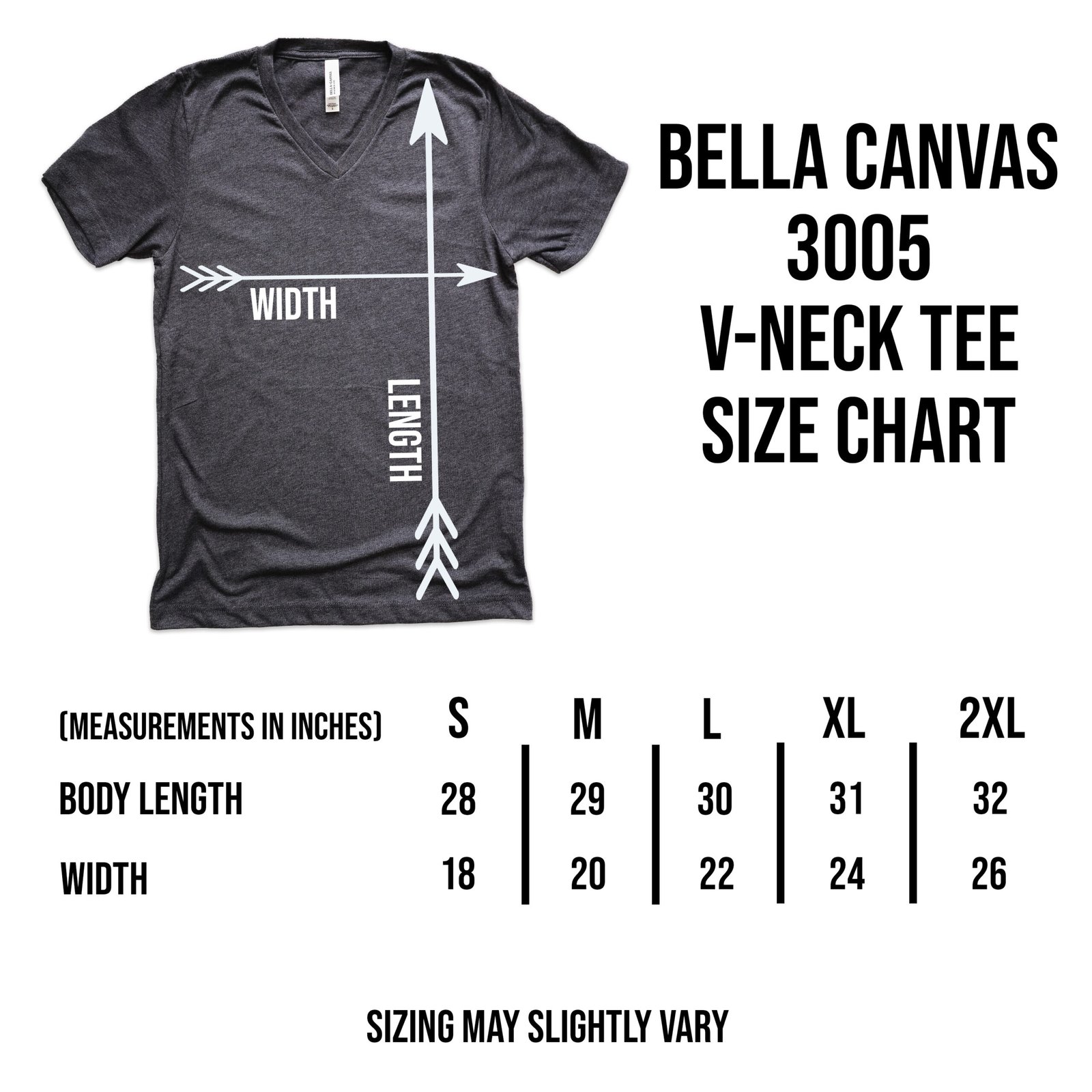 Bella Canvas 3005 Unisex V-Neck Tee - Image 3