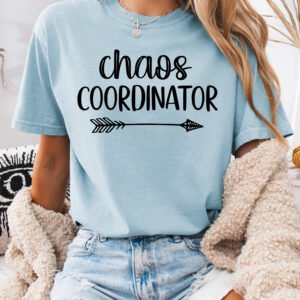Chaos Coordinator Mom Shirt Comfort Colors Tee - Image 6