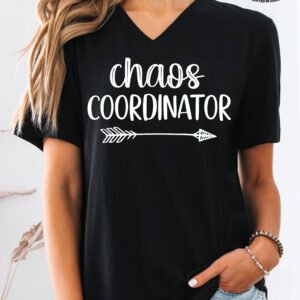 Chaos Coordinator Mom Shirt V-Neck