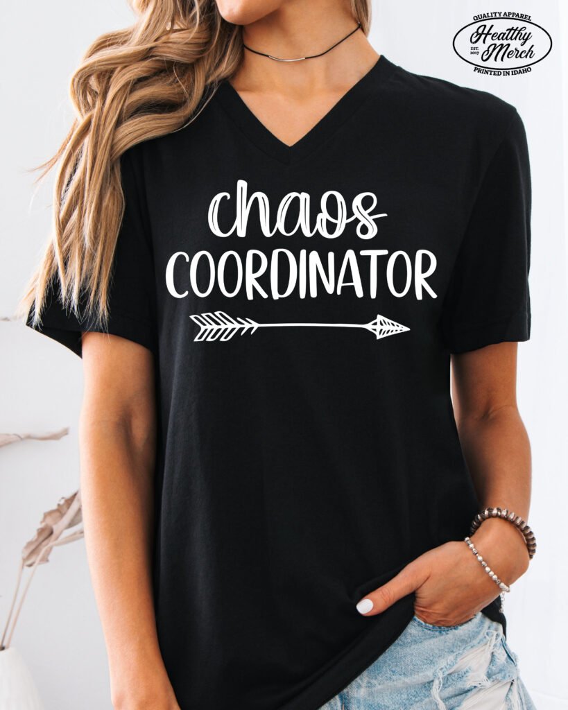 Chaos Coordinator Mom Shirt V-Neck