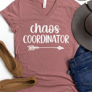 Chaos Coordinator Mom Shirt V-Neck - Image 6