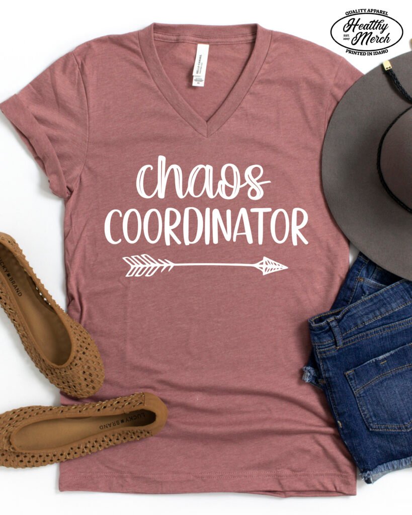 Chaos Coordinator Mom Shirt V-Neck