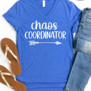 Chaos Coordinator Mom Shirt V-Neck - Image 5