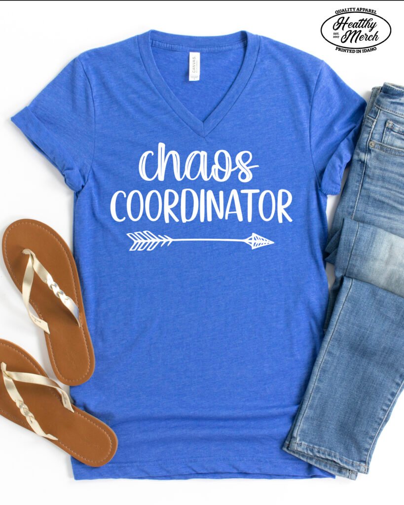 Chaos Coordinator Mom Shirt V-Neck