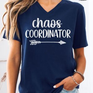 Chaos Coordinator Mom Shirt V-Neck - Image 4