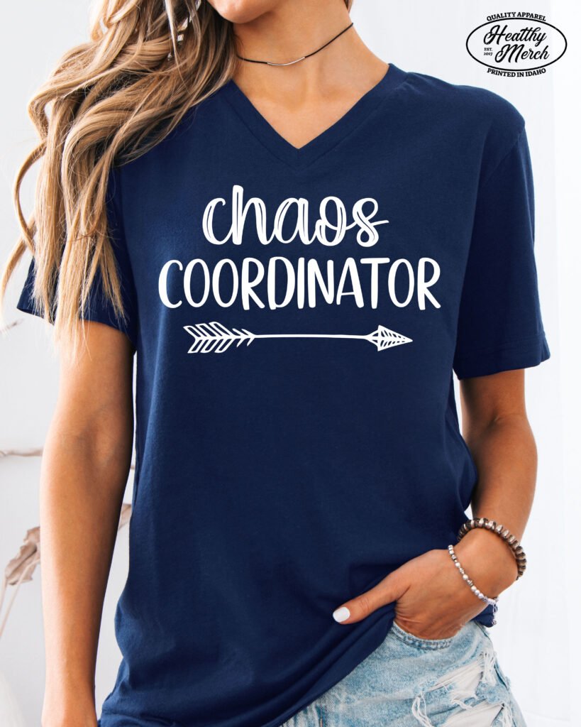 Chaos Coordinator Mom Shirt V-Neck