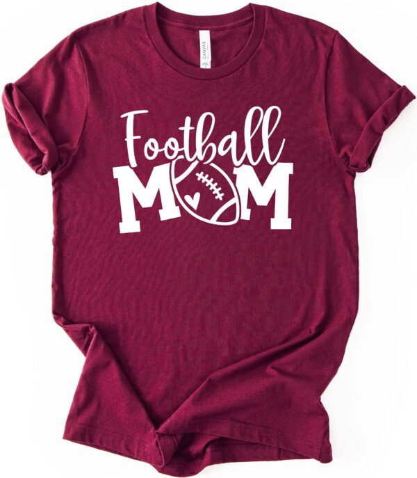 Football Mom Shirt Stylish Crew Neck Tee