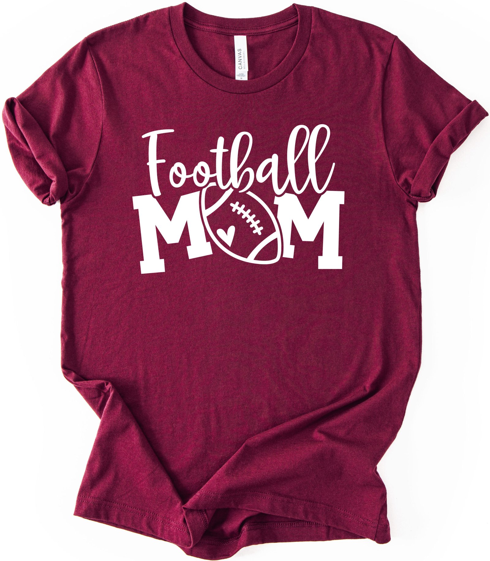 Football Mom Shirt Stylish Crew Neck Tee - Image 7