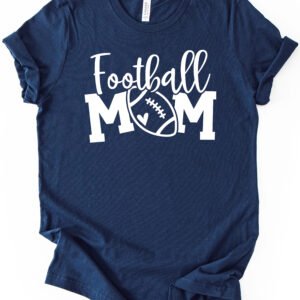 Football Mom Shirt Stylish Crew Neck Tee - Image 8