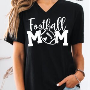Football Mom Shirt V-Neck - Image 6
