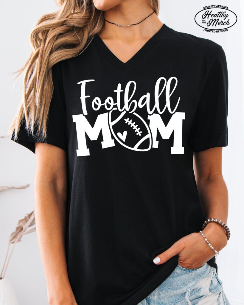 Football Mom Shirt V-Neck