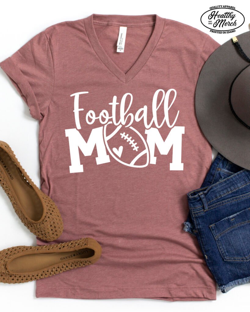 Football Mom Shirt V-Neck