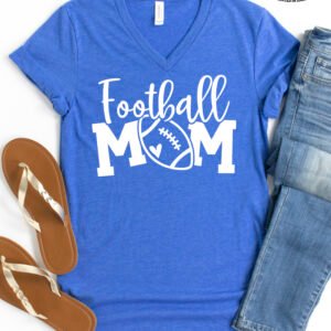 Football Mom Shirt V-Neck - Image 4