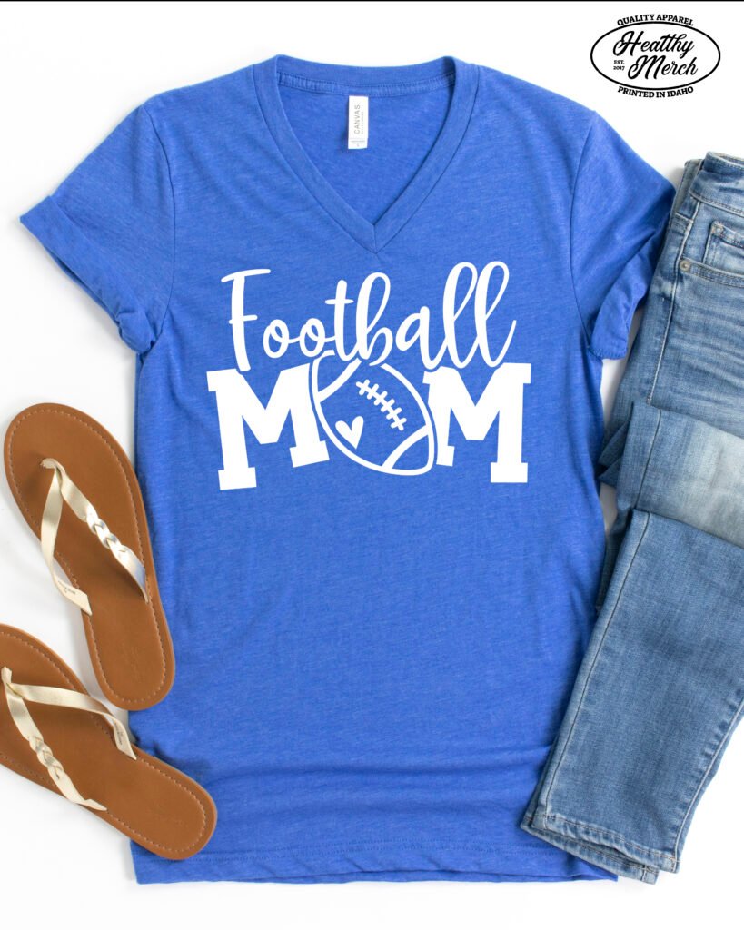 Football Mom Shirt V-Neck