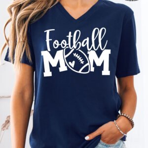 Football Mom Shirt V-Neck