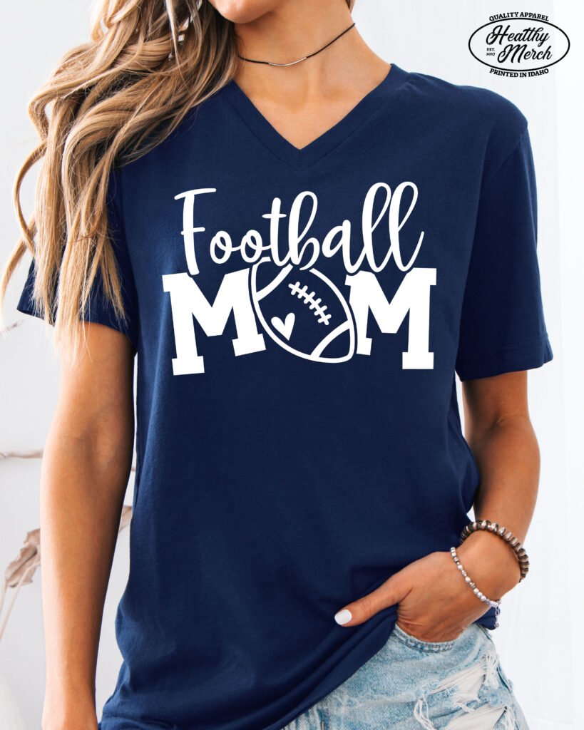 Football Mom Shirt V-Neck