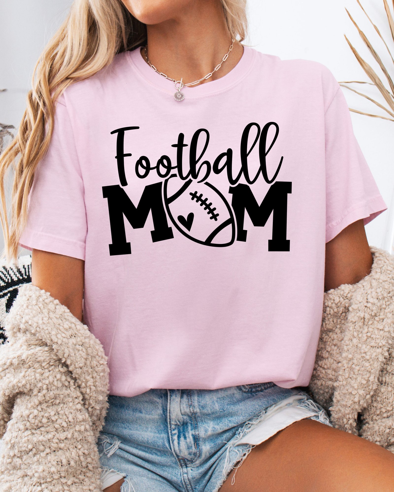 Football Mom Shirt Comfort Colors Tee - Image 6
