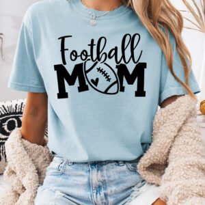 Football Mom Shirt Comfort Colors Tee - Image 5