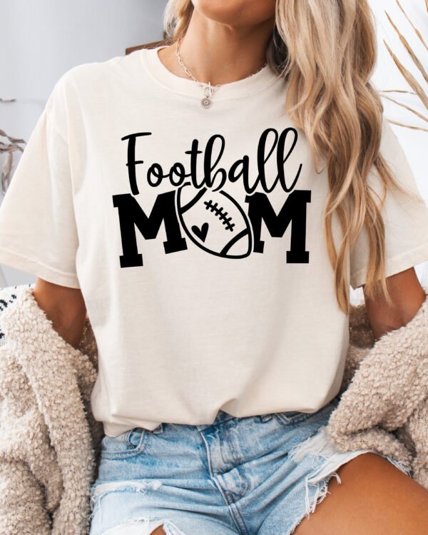 Football Mom Shirt Comfort Colors Tee