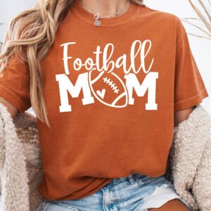 Football Mom Shirt Comfort Colors Tee - Image 7