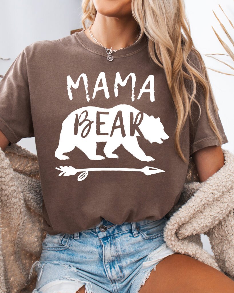 Mama Bear Mom Shirt Comfort Colors Tee