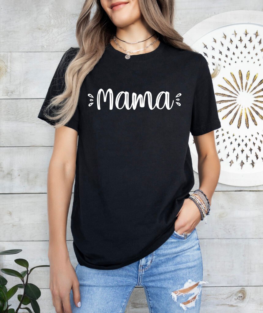 Cute Mom Shirt Stylish Crew Neck Tee