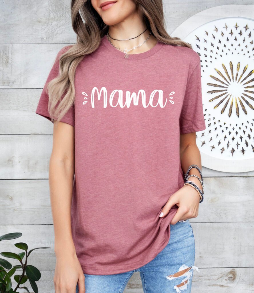 Cute Mom Shirt Stylish Crew Neck Tee