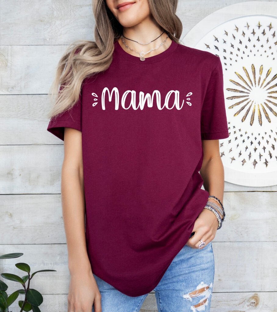 Cute Mom Shirt Stylish Crew Neck Tee