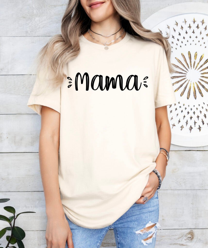 Cute Mom Shirt Stylish Crew Neck Tee