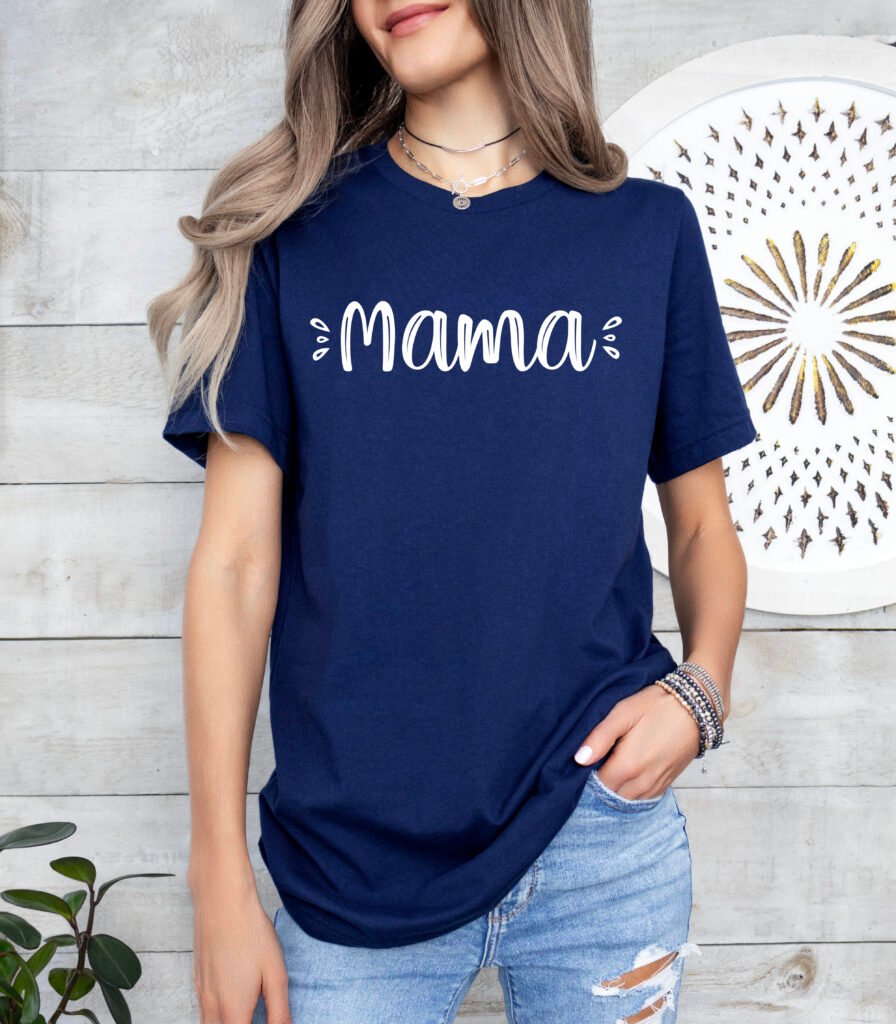 Cute Mom Shirt Stylish Crew Neck Tee