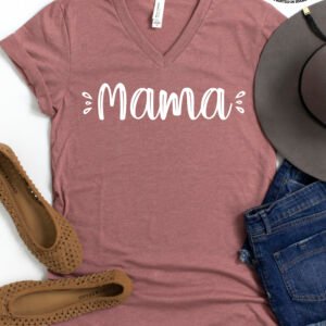 Cute Mama Mom Shirt V-Neck - Image 5