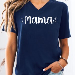 Cute Mama Mom Shirt V-Neck