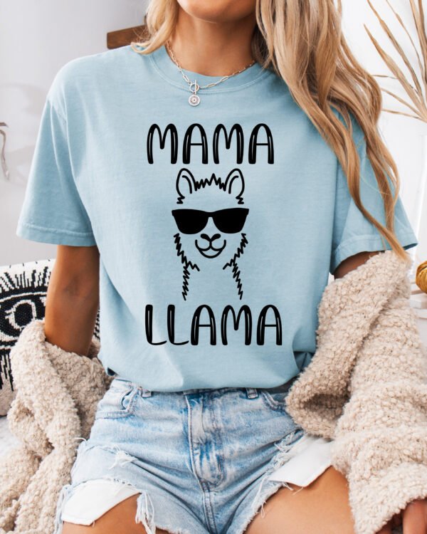 Mama Llama Mom Shirt Comfort Colors Tee