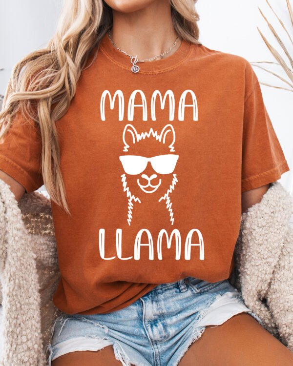 Mama Llama Mom Shirt Comfort Colors Tee