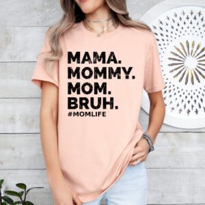 Funny Mom Shirt Mom of Boys Stylish Crew Neck Tee - Image 7