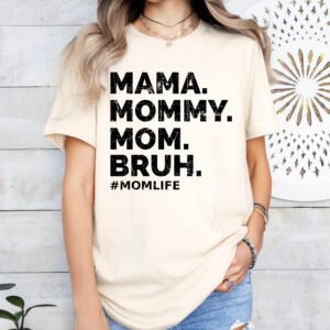 Funny Mom Shirt Mom of Boys Stylish Crew Neck Tee - Image 5