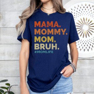 Funny Mom Shirt Mom of Boys Stylish Crew Neck Tee - Image 8
