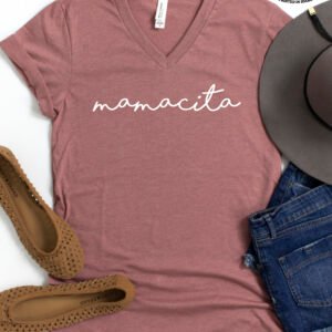 Mamacita Mom Shirt V-Neck - Image 6