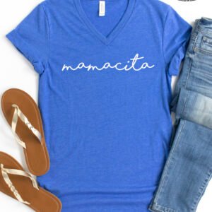 Mamacita Mom Shirt V-Neck - Image 5