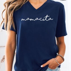 Mamacita Mom Shirt V-Neck - Image 4