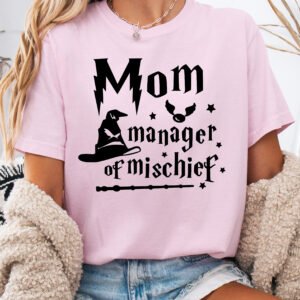 Mom Manage of Mischief Mom Shirt Comfort Colors Tee - Image 7