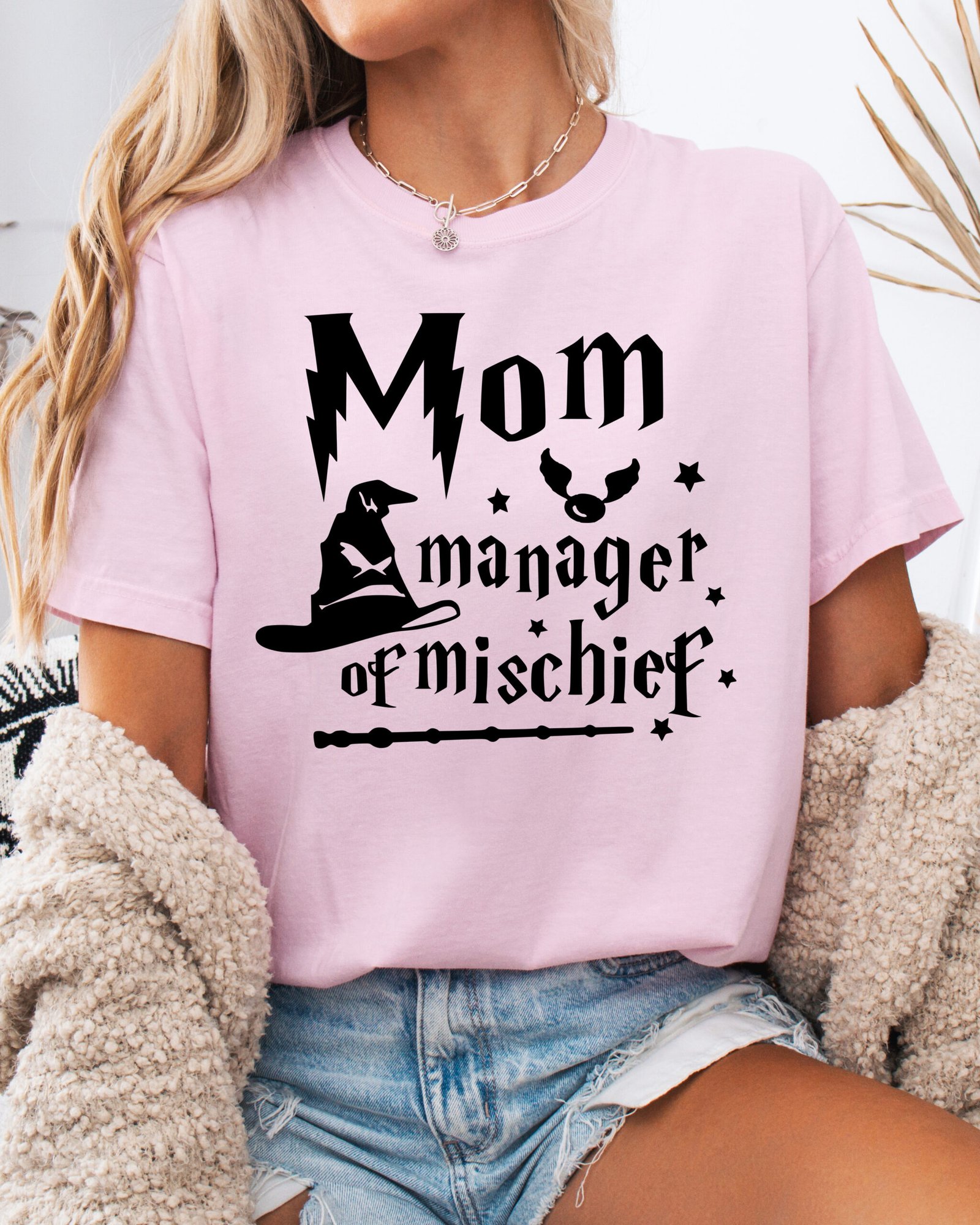 Mom Manage of Mischief Mom Shirt Comfort Colors Tee - Image 7