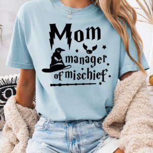 Mom Manage of Mischief Mom Shirt Comfort Colors Tee - Image 6