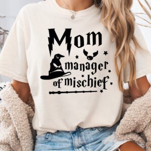 Mom Manage of Mischief Mom Shirt Comfort Colors Tee - Image 5