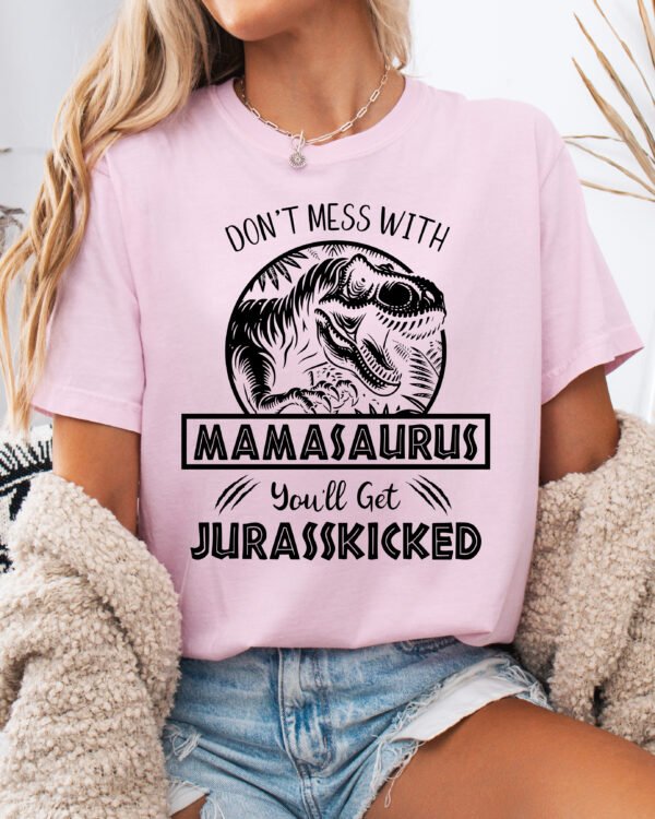 Jurassic Mamasaurus Mom Shirt Comfort Colors Tee