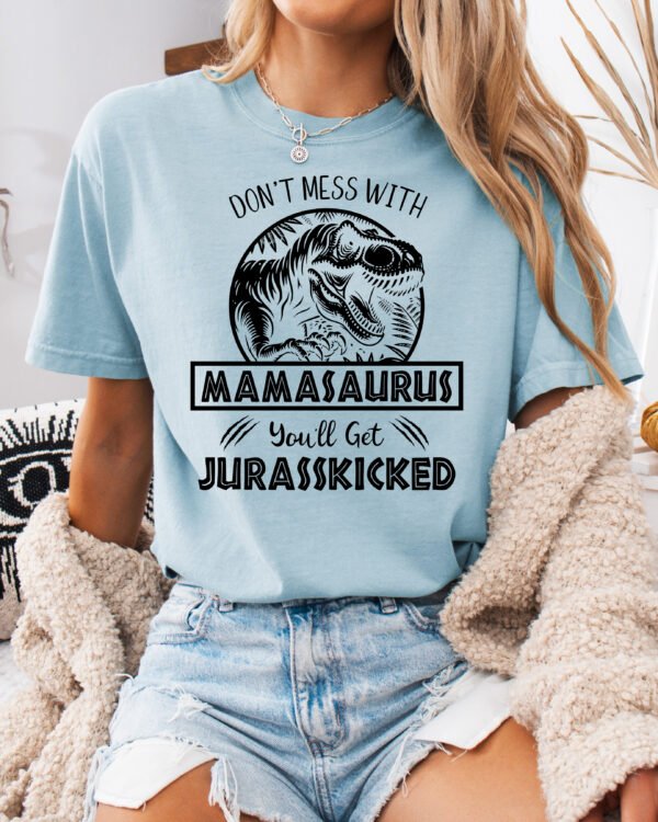 Jurassic Mamasaurus Mom Shirt Comfort Colors Tee