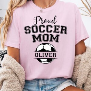 Personalized Custom Proud Soccer Mom Shirt Comfort Colors Tee - Image 6